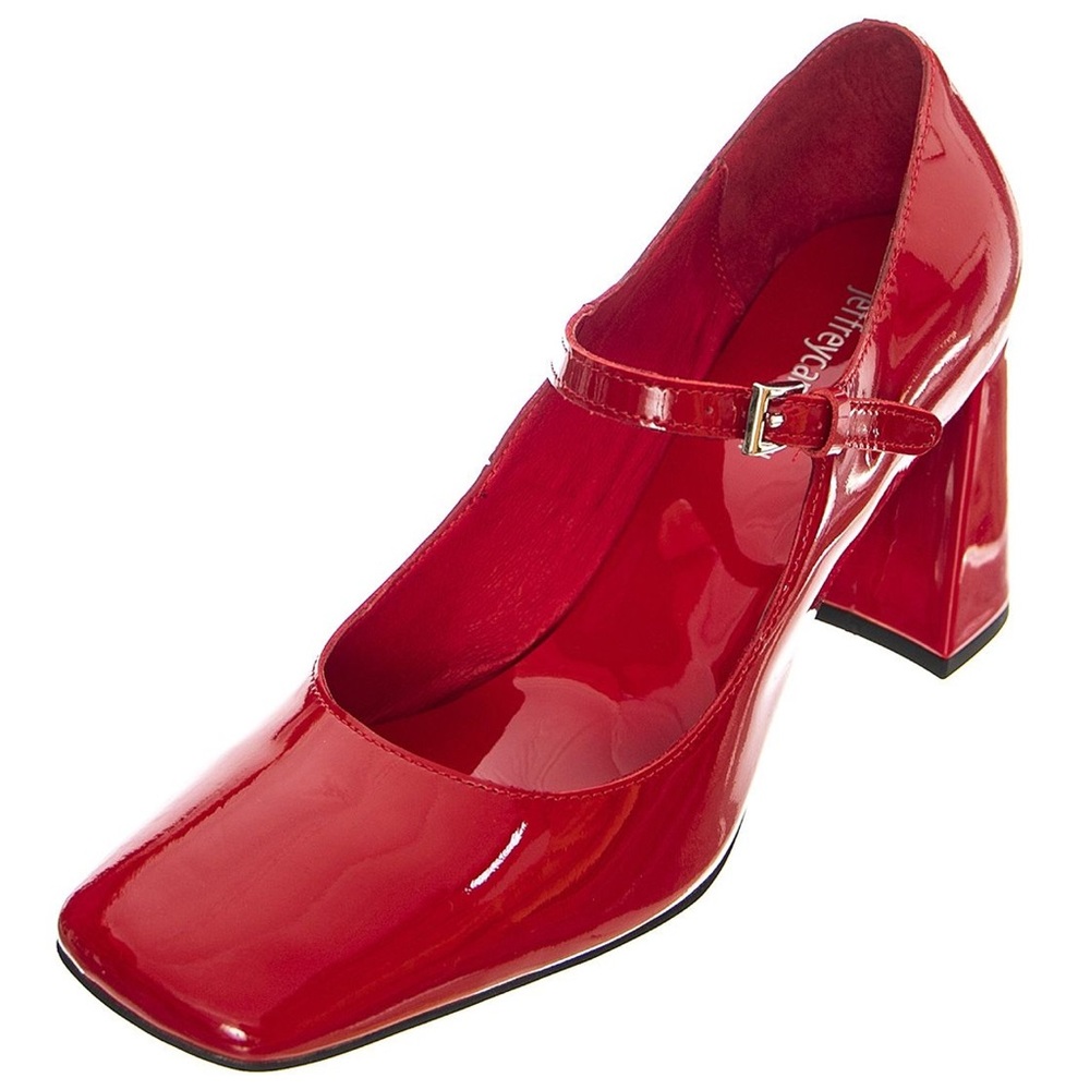 Jeffrey Campbell Bourdin-2 Mary Jane in Red Patent